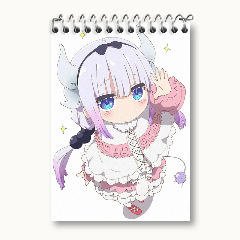 دفتر یادداشت 50 برگ خندالو مدل کانا انیمه اژدهای خدمتکار کوبایاشی کد 36273