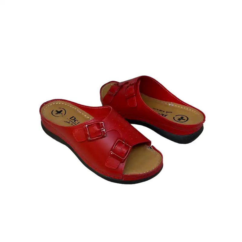 دمپایی زنانه مدل DZR 126 SGK2 بیاله رنگ قرمز