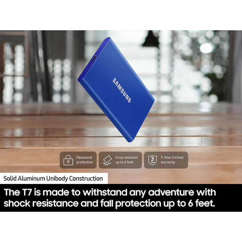 اس اس دی اینترنال سامسونگ مدل T7 USB 3.2 ظرفیت چهار ترابایت