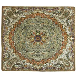رومیزی ترمه هفت رنگ مدل T75 سایز 100X100 سانتی متر