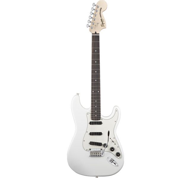 گیتار الکتریک فندر مدل Squier Delux Hot Rails Startocaster Olympic White سایز 4/4
