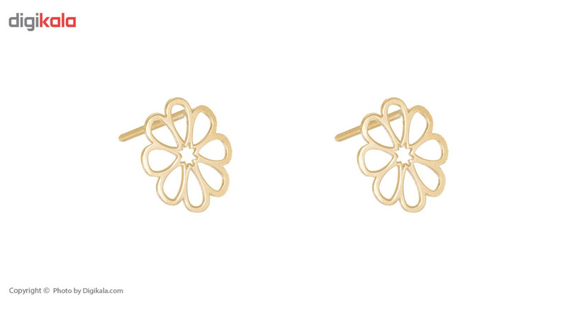 گوشواره طلا 18 عیار زنانه ماهک مدل ME0680 - 4
