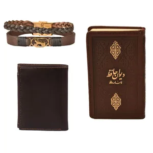 ست هدیه طرح تولد دی  کهن چرم  مدل m107- 10