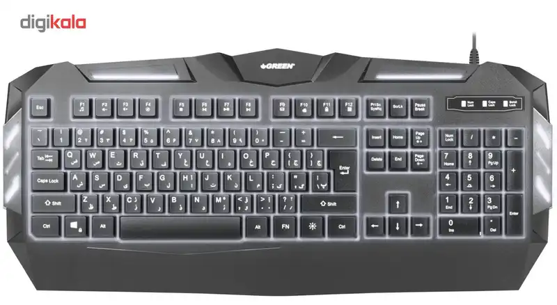 کیبورد مخصوص بازی گرین مدل GK403