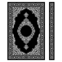 شابلون مدل اسلیمی فرش کد SP934 مجموعه 2 عددی