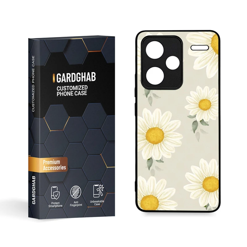 کاور گارد قاب مدل گل مناسب برای گوشی موبایل شیائومی Redmi Note 13 Pro Plus 5G