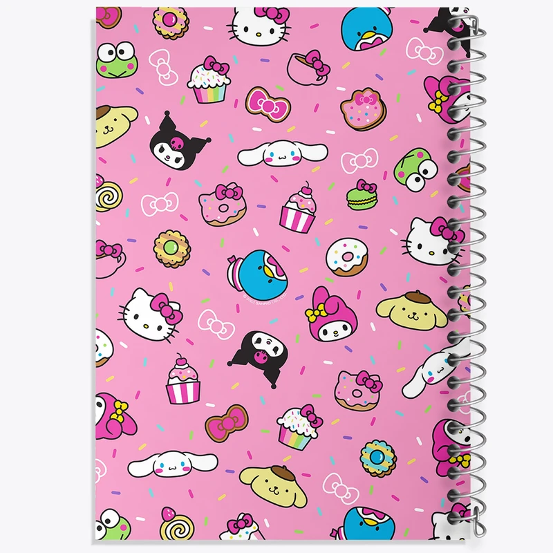 دفتر ژورنال نویسی 50 برگ خندالو مدل نقطه ای طرح هلو کیتی (Hello Kitty) کد N4234