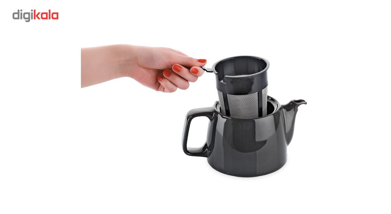 سماور برقی ریوالد مدل Army کد 800205 به همراه یک عدد اردورخوری ویترای طرح لاله