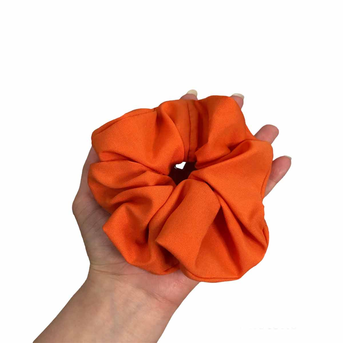 کش مو زنانه مدل اسکرانچی طرح ساده  کد 16  مجموعه 2 عددی