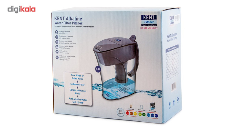 پارچ تصفیه آب کنت مدل Alkaline Pitcher حجم 3.5 لیتر