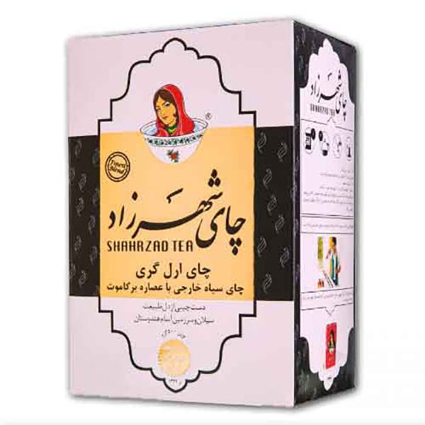 چای سیاه خارجی سیلان شکسته ارل گری با طعم برگاموت شهرزاد - 400 گرم بسته 4 عددی