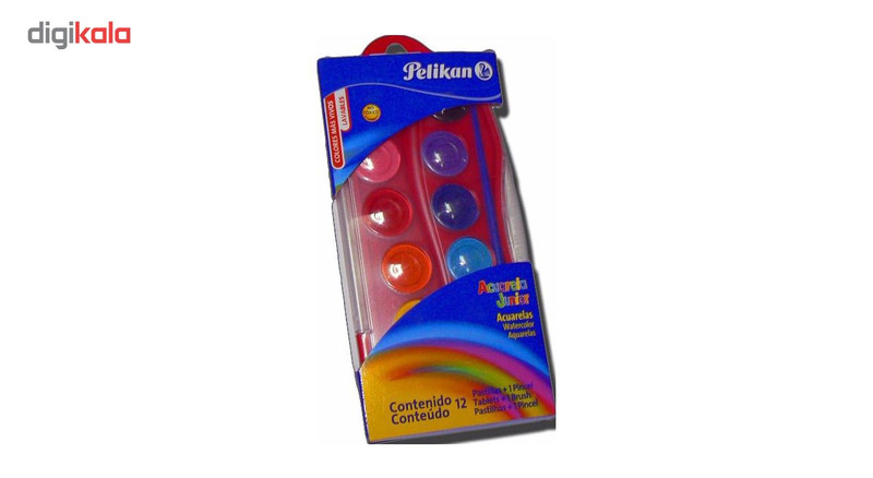 آبرنگ 12 رنگ پلیکان آلمان مدل Aquarela Junior
