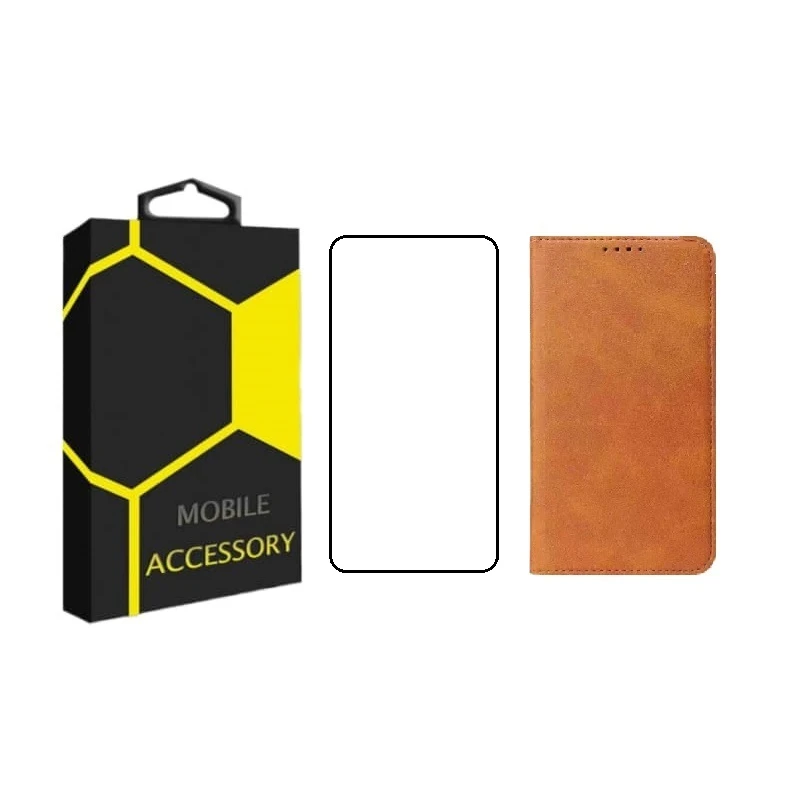 کیف کلاسوری چرمی مدل CL-AD مناسب برای گوشی موبایل سامسونگ  Galaxy Note 10 به همراه محافظ صفحه نمایش