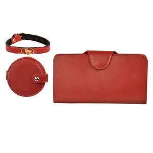 ست هدیه طرح تولد فروردین کهن چرم مدل MK26- 1