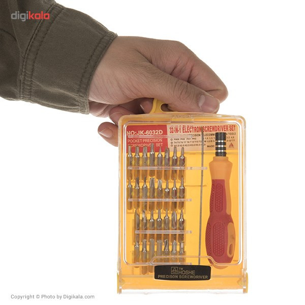 مجموعه 32 عددی پیچ گوشتی موبایلی Hoshe مدل JK-6032D