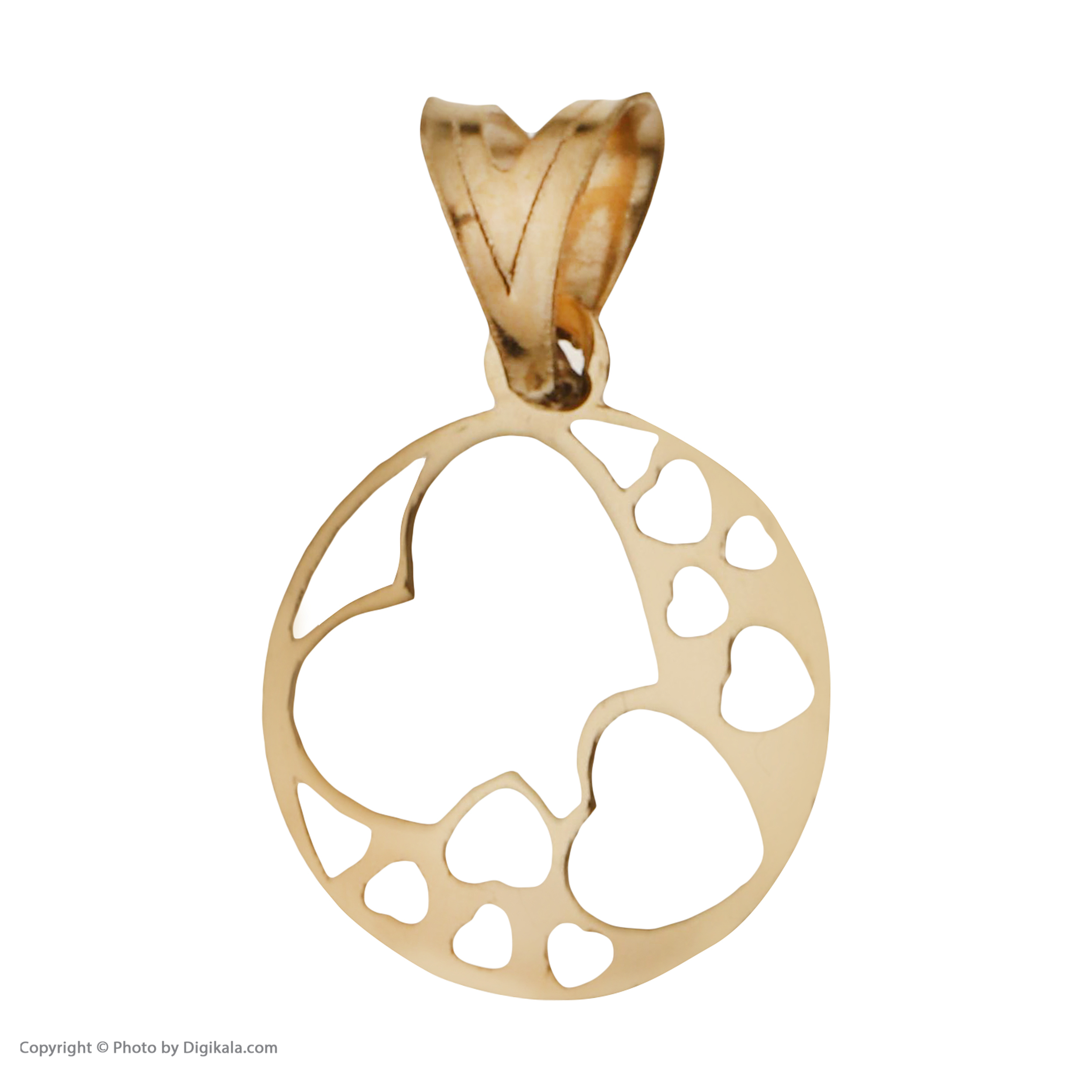 آویز گردنبند طلا 18 عیار زنانه مایا ماهک مدل MM1486 طرح قلب