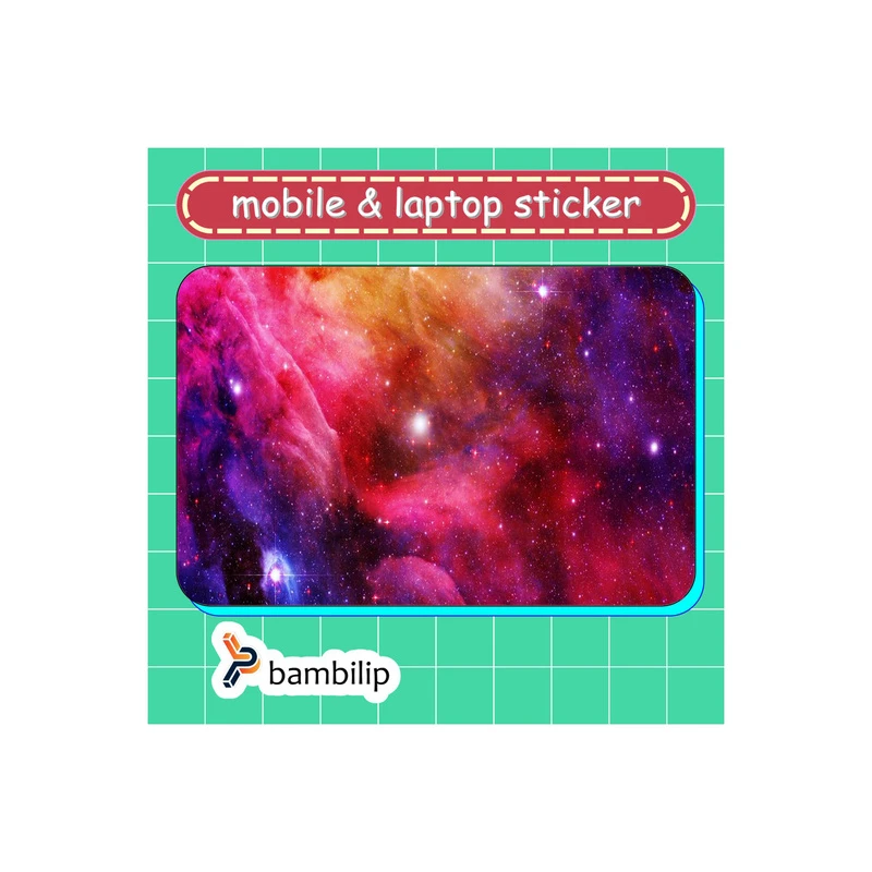 استیکر بامبیلیپ مدل کارت عابر طرح کهکشان و ستاره ها کد 6668555
