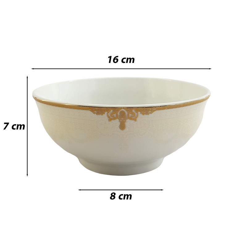 کاسه آبگوشت خوری چینی پارس کد 19-463 بسته 6 عددی