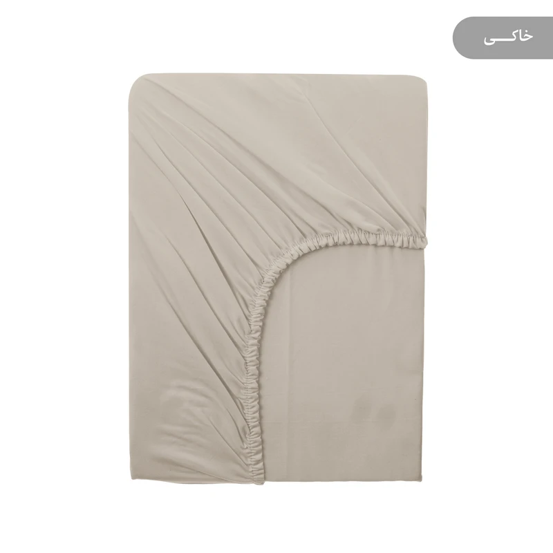 ملحفه پنبه پامیل مدل PlainOQ دو نفره سایز 160x200 سانتی‌متر