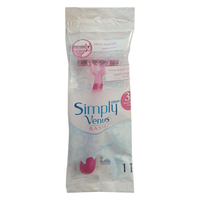 خودتراش ژیلت سری BASIC مدل SIMPLY VENUS 3 خودتراش ژیلت سری BASIC مدل SIMPLY VENUS 3