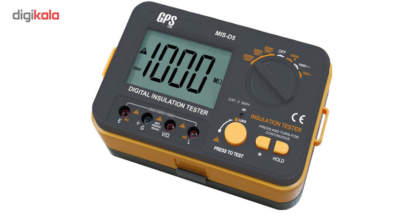 تستر عایق الکتریکی GPS Ltd مدل MIS-D5 ولتاژ 1000 ولت تستر عایق الکتریکی GPS Ltd مدل MIS-D5 ولتاژ 1000 ولت