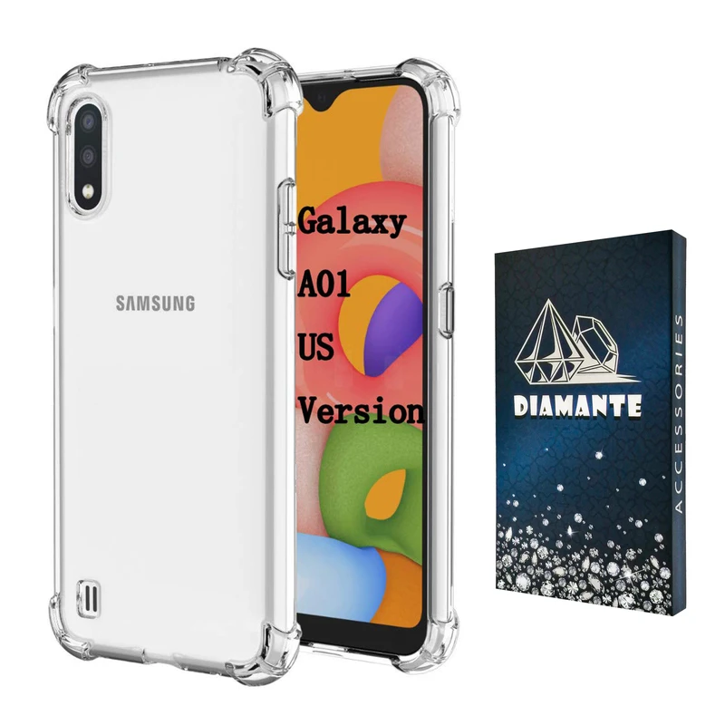  کاور دیامانته مدل shiny navy مناسب برای گوشی موبایل سامسونگ Galaxy A01