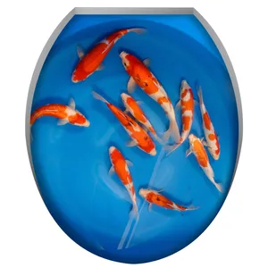 Zhivar Red Fish 3D Sticker