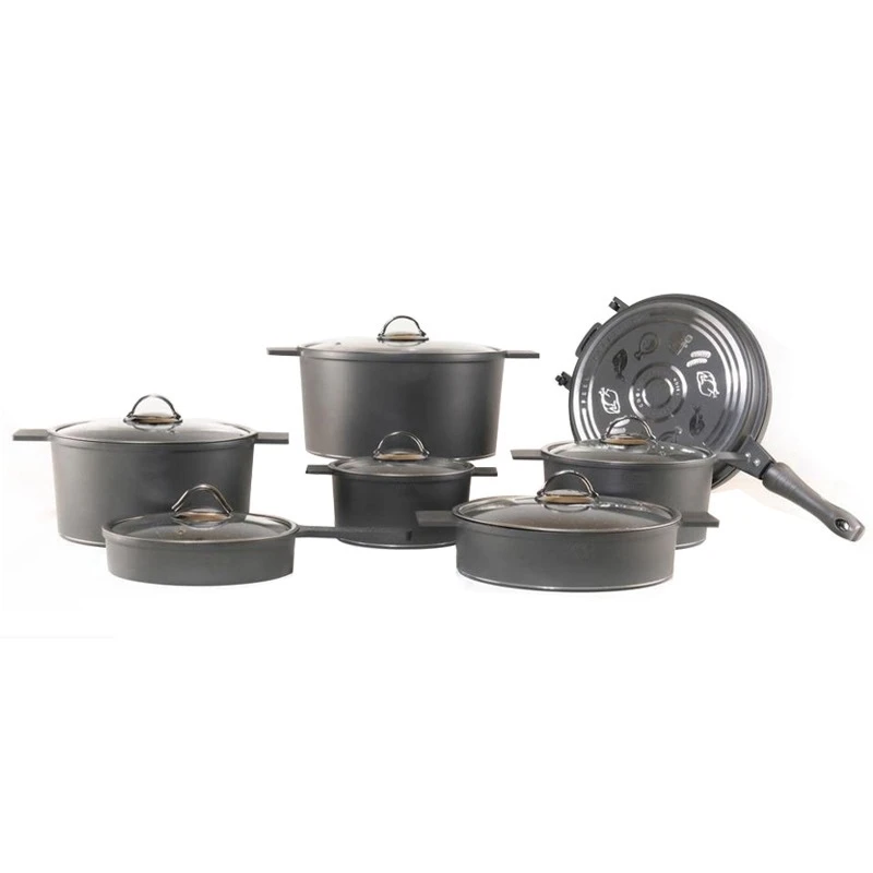 سرویس قابلمه و تابه گرانیت 14 پارچه ریور مدل Germany 14PCS