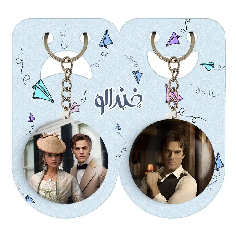 جاکلیدی خندالو مدل دیمون و استفان و کاترین خاطرات یک خون آشام The Vampire Diaries کد 2026320269 مجموعه 2 عددی