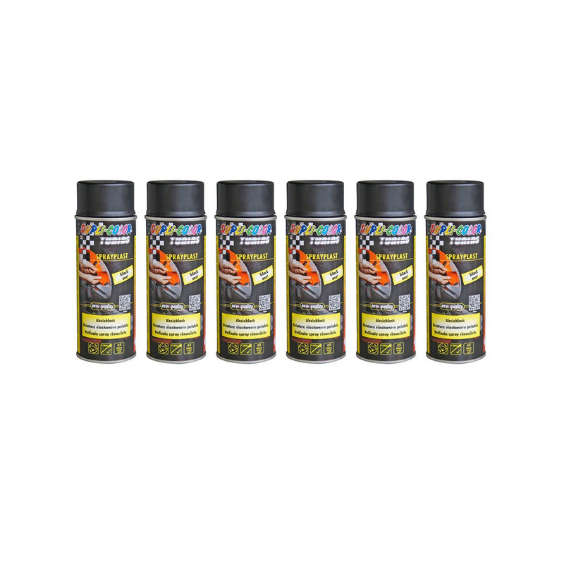 اسپری رنگ رینگ پلاست مشکی مات دوپلی کالر مدل sprayplast حجم 400 میلی لیتر مجموعه 6 عددی اسپری رنگ رینگ پلاست مشکی مات دوپلی کالر مدل sprayplast حجم 400 میلی لیتر مجموعه 6 عددی