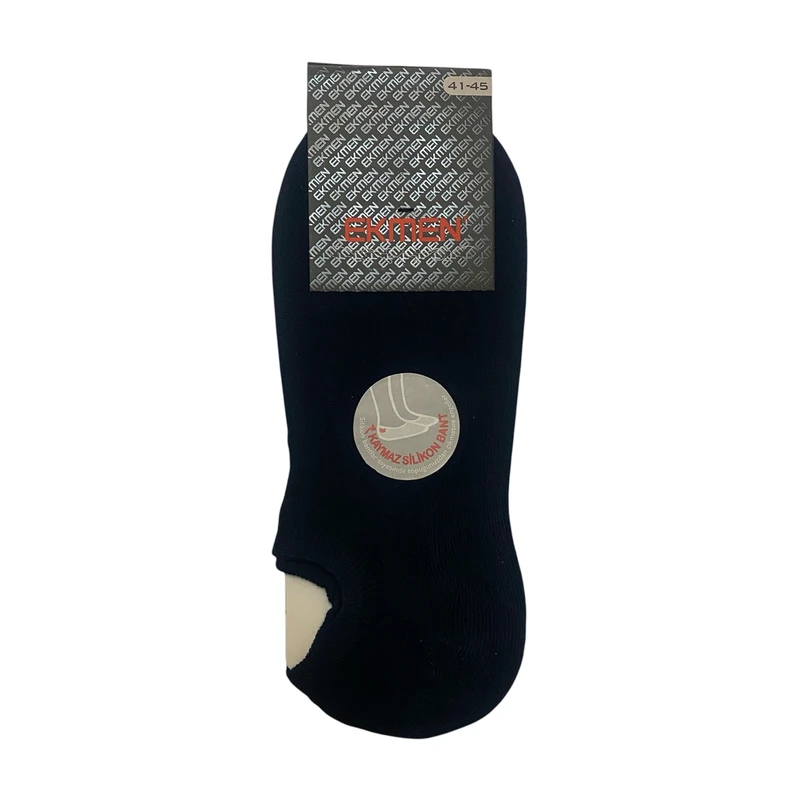 جوراب کالج مردانه اکمن ترک مدل زیر قوزکی رنگ سرمه ای