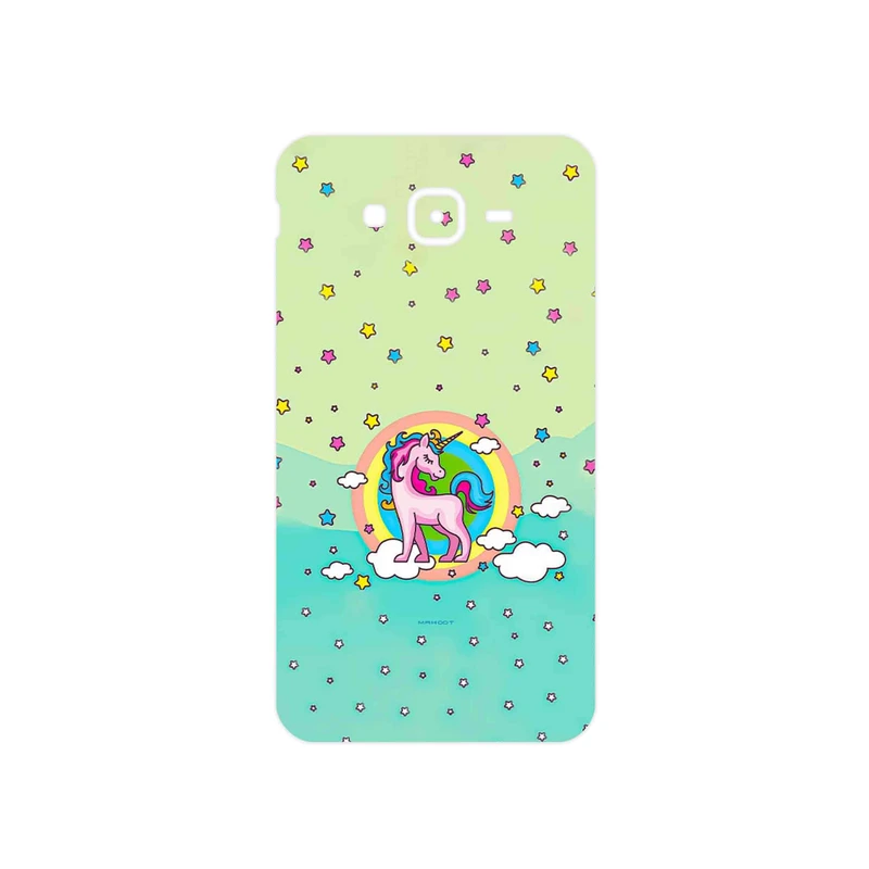 برچسب پوششی ماهوت مدل Rainbow unicorn adventure مناسب برای گوشی موبایل سامسونگ Galaxy J7 Core