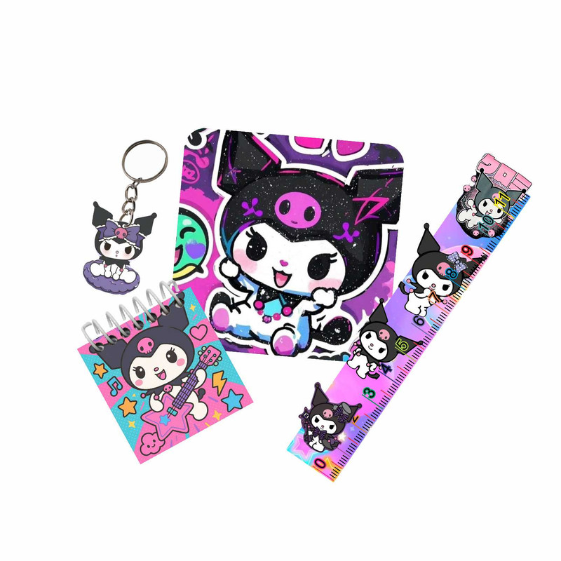 بسته لوازم تحریر مدل کرومی و ملودی 4 بسته 6 عددی