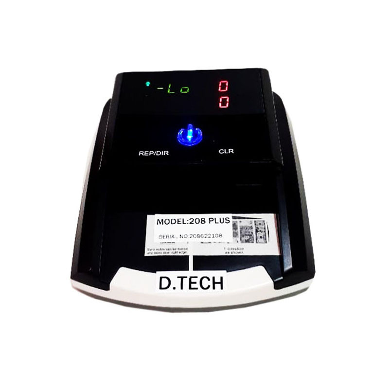 دستگاه تفکیک و تشخیص اصالت اسکناس دیتک مدل 208 plus