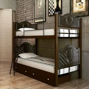 تخت خواب دو طبقه مدل باران کد 499 سایز 90x200 سانتیمتر