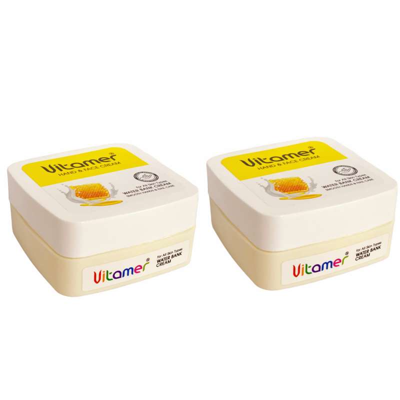 کرم مرطوب کننده ویتامر مدل شیر و عسل 002 حجم 150 میلی لیتر بسته 2 عددی کرم مرطوب کننده ویتامر مدل شیر و عسل 002 حجم 150 میلی لیتر بسته 2 عددی