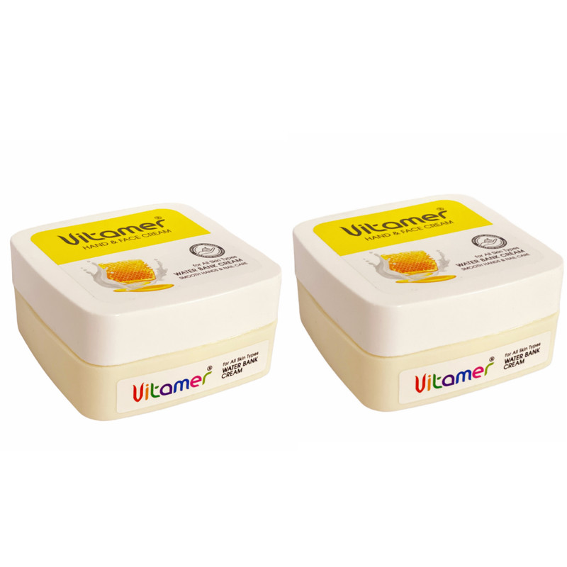 کرم مرطوب کننده ویتامر مدل شیر و عسل 002 حجم 150 میلی لیتر بسته 2 عددی کرم مرطوب کننده ویتامر مدل شیر و عسل 002 حجم 150 میلی لیتر بسته 2 عددی