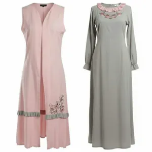 ست پیراهن و رویه رسمی زنانه مدل دو تکه ترمه TCTCT2255