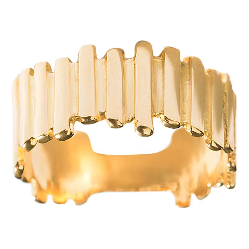 انگشتر طلا 18 عیار زنانه پرسته مدل بیستون کد Wr817 سایز 53