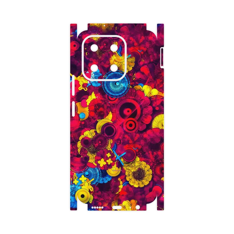 برچسب پوششی ماهوت مدل Vector Flower Garden Digital Art-FullSkin مناسب برای گوشی موبایل آنر X6b