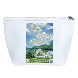 کیف لوازم آرایش دخترانه خندالو مدل مزرعه پنبه کد 5634