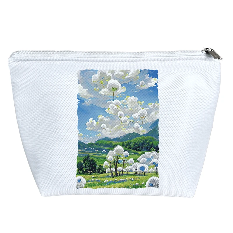 کیف لوازم آرایش دخترانه خندالو مدل مزرعه پنبه کد 5634