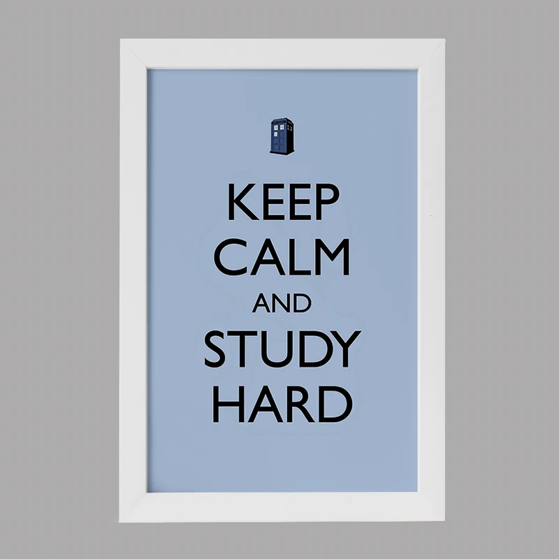 تابلو خندالو مدل Keep Calm And Study Hard کد F1061