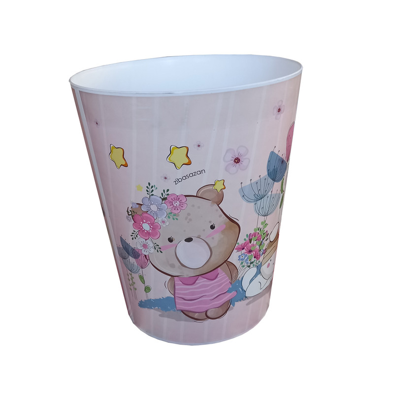 سطل زباله اتاق کودک مدل خرس و دوستان