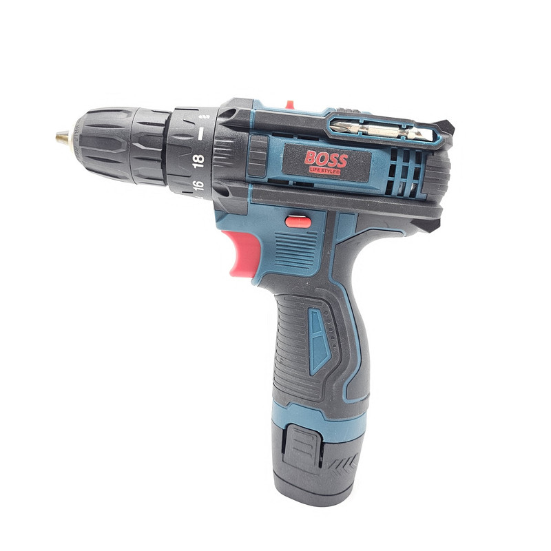 مجموعه 26 عددی دریل پیچ گوشتی شارژی صنعتی باس مدل BS1218V