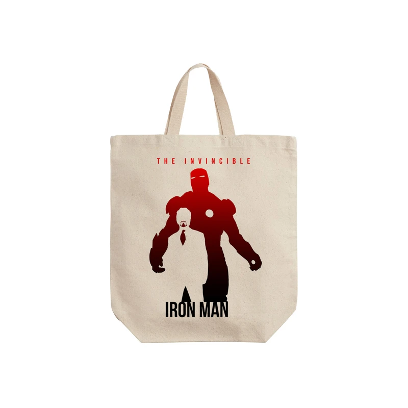 ساک خرید ترمه طراحان ایده مدل Iron man کد cfp1364 - S