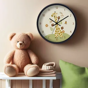 ساعت دیواری کودک سال بردز طرح زرافه مدل CW-Giraffe