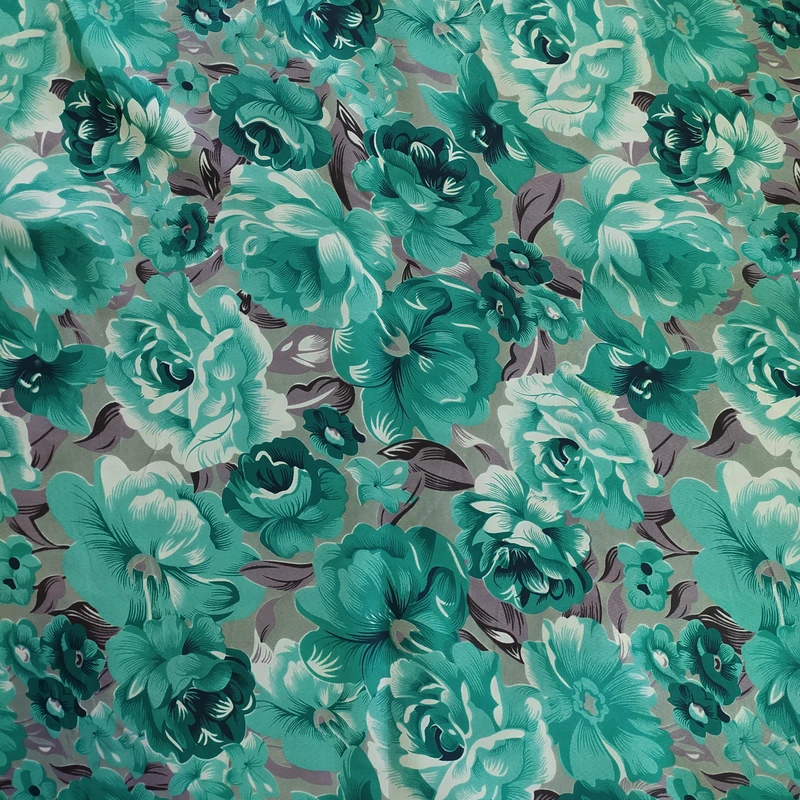 پارچه ملحفه عرض 2 متر مدل آبرنگ 11249 رنگ سبز