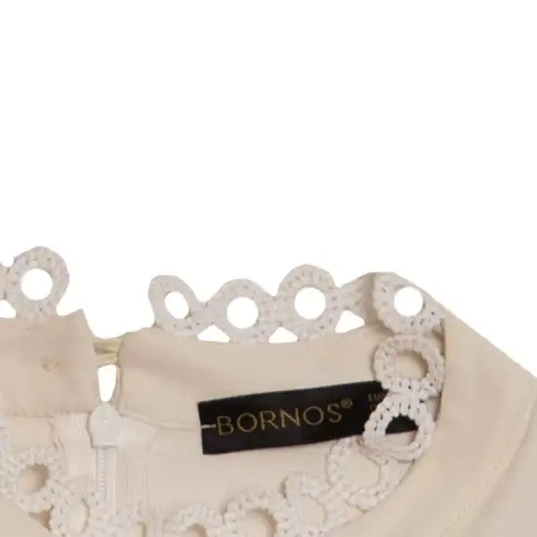 پیراهن زنانه برنس مدل شاران رنگ شیری