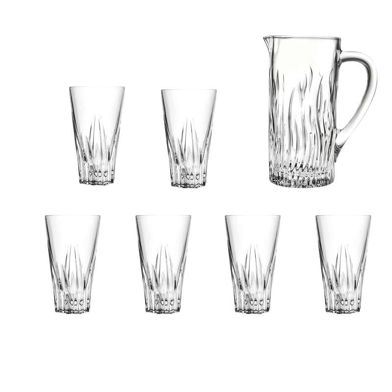 سرویس پارچ و لیوان 7 پارچه آر سی آر مدل فلوئنت